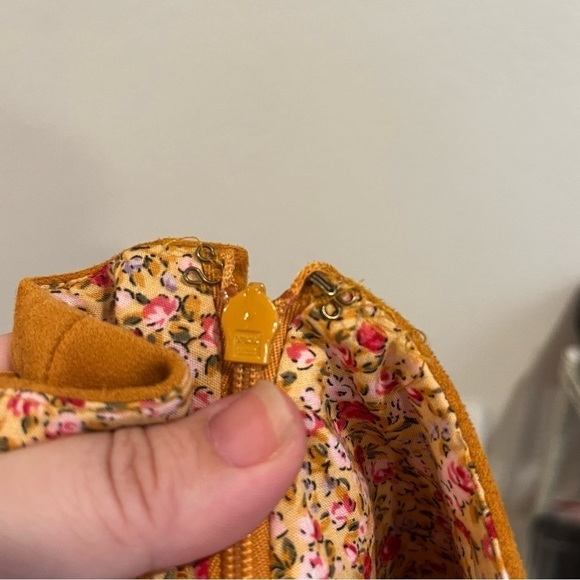 Anthropologie Maeve cosmina yellow vegan faux suede high low midi skirt size 00p - Picture 7 of 12